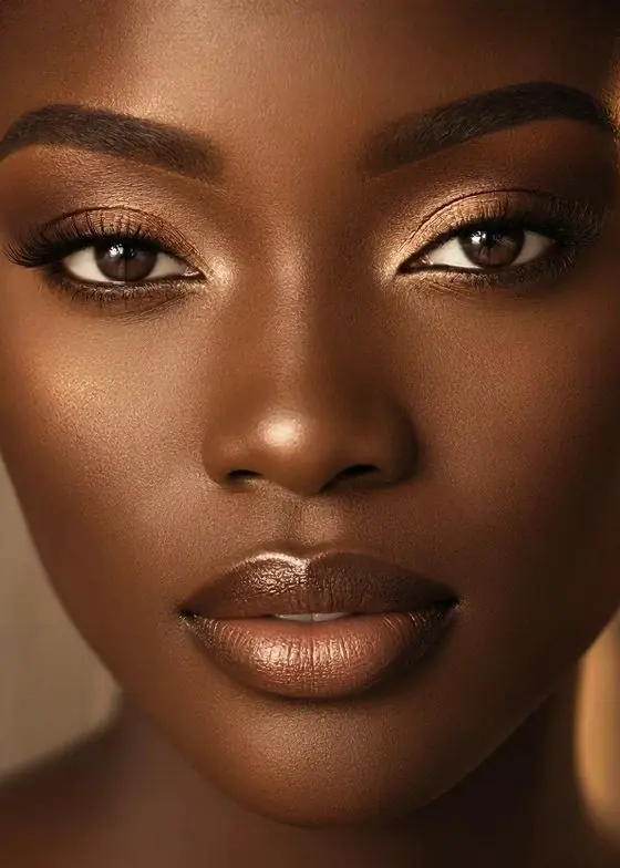 Royal bridal glam with veil and glowing skin